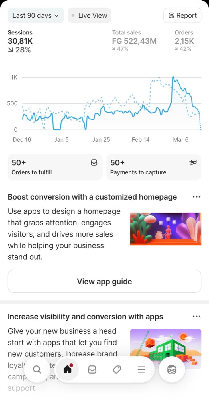 Résultat e-commerce 21